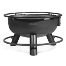 Multifunktionale Feuerschale 80cm „BANDITO“ mit Grillrost 60 cm