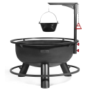 Multifunktionale Feuerschale 80cm „BANDITO“ mit Grillrost 60 cm