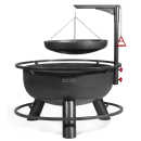 Multifunktionale Feuerschale 80cm „BANDITO“ mit Grillrost 60 cm