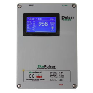 Pulsar simple PV Heizstab Regelung für Warmasser mit Photovoltaik