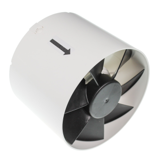 Rohrlüfter / Rohrventilator / Einschublüfter mit zuschaltbarer Nachlaufzeit