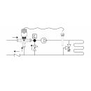 Emmeti 3-Wege Thermomischer / Festwertregler  für Heizung, Fixtemperatur für Fußbodenheizung 20-65 °C 20 (3/4")