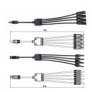 PV-Y Verteiler Kabel MC4 4er paar