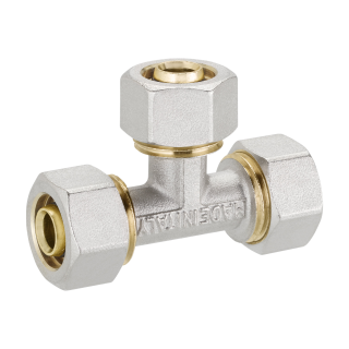 Schraubfitting, Klemmverschraubung für Aluverbundrohr T-Stück 20 x 20 x 20