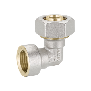 Schraubfitting, Klemmverschraubung für Aluverbundrohr Übergangswinkel "Innen" 20 x 1/2"