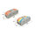 Kaiser Electronics 10er Pack Durchgangsklemme Schnellverbinder 2-polig 4mm² 600V für flexible und starre Kabel