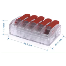 50x XL Schnellverbinder für Kabel 0,5–6mm², 2-polig, 40A, werkzeuglos, Verteiler