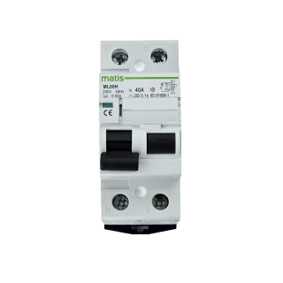 Matismart ML50H2P FI Schutzschalter 2-polig 40A/30mA, AC, Test-Taste, VDE, IP2x