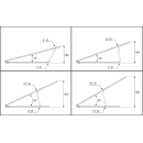 PV-Montagesystem für Stabgitterzaun, 15–30°, für Rahmen 30–35 mm
