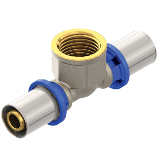 Emmeti Pressfittings für Aluverbundrohr Übergang T-Stück Innengewinde