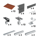 Alumero EasyPitch Schrägdachpaket – Komplettset für 2, 3 oder 5 Module, skalierbar