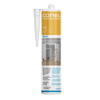 CONEL CARE Acryl Weiß 310ml überstreichbarer Dichtstoff für Fugen, Risse und Bauanschlüsse