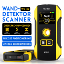 FNIRSI WD-02 Wanddetektor mit Display – erkennt Holz, Metall, Rohre & Stromleitungen bis 120mm, USB-C, mehrsprachig