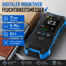FNIRSI WMT-10 Induktives Feuchtigkeitsmessgerät kontaktlos für Holz und Wände, Farbdisplay, Akku
