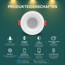 Gledopto GL-D-007P Zigbee 3.0 RGB+CCT LED Downlight 660–800 lm, dimmbar, IP54, RGB