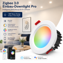 Gledopto GL-D-007P Zigbee 3.0 RGB+CCT LED Downlight 660–800 lm, dimmbar, IP54, RGB
