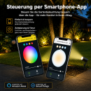 Gledopto Zigbee 3.0 RGB+CCT Gartenstrahler 7W, IP66, 500lm, App & Sprachsteuerung, Smart Outdoor-Spot