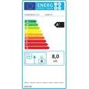 Thermorossi Klarissa Evo Küchenofen mit Doppelbackofen, Gusseisen-Kochplatte, 8,2 kW