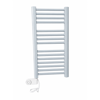 Kermi Basic-E Handtuchheizkörper, gerade, elektrisch, 804x450 mm, 400 W, Silber