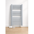 Kermi Basic-E Handtuchheizkörper, gerade, elektrisch, 804x450 mm, 400 W, Silber